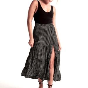 Abercrombie & Fitch Pattern Maxi Tiered Skirt Size XSP